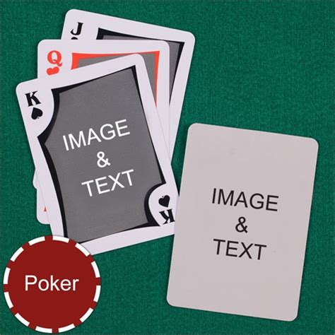 Personalized Poker Playing Cards .